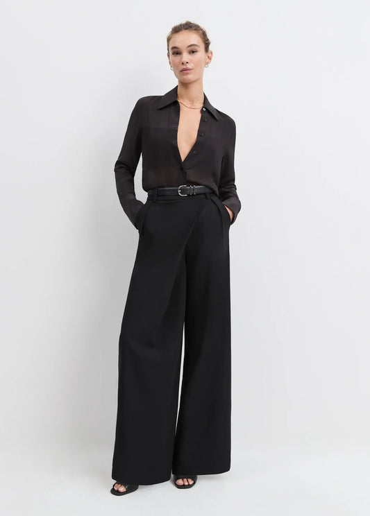 THE SHEER SOPHISTICATION TOP - BLACK