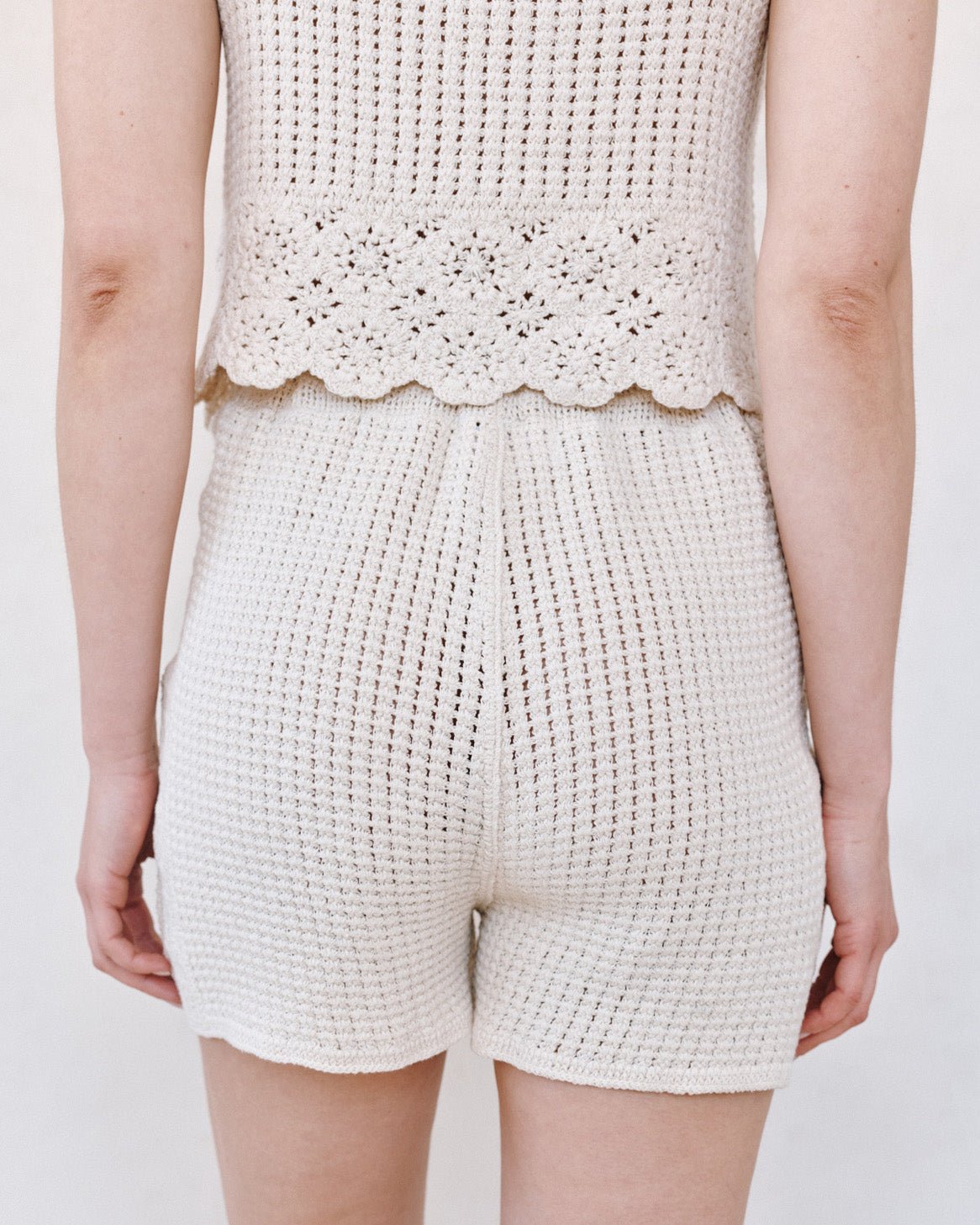 OPEN CROCHET SHORT - FLOWER BLOOM