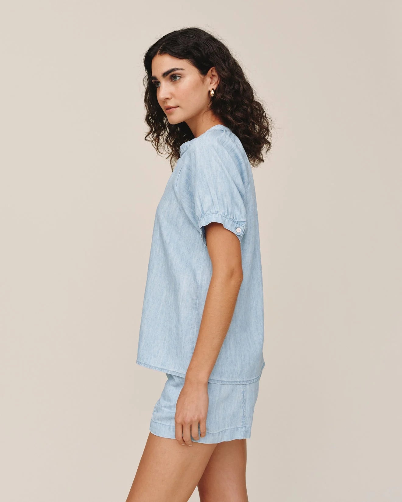 SHORT SLEEVE RAGLAN SHIRT - SUN BLEACHED WASH