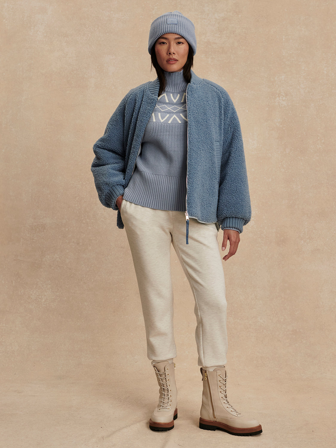 Serina Reversible Quilt Jacket - Coronet Blue / Ashley Blue