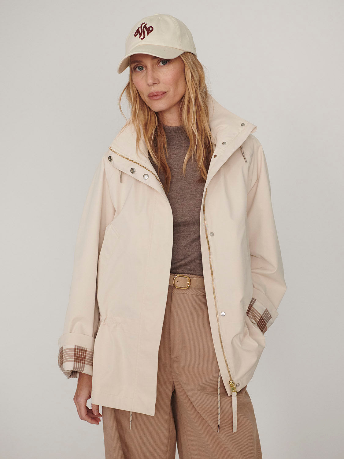ETTA SHORT RAIN JACKET - BIRCH