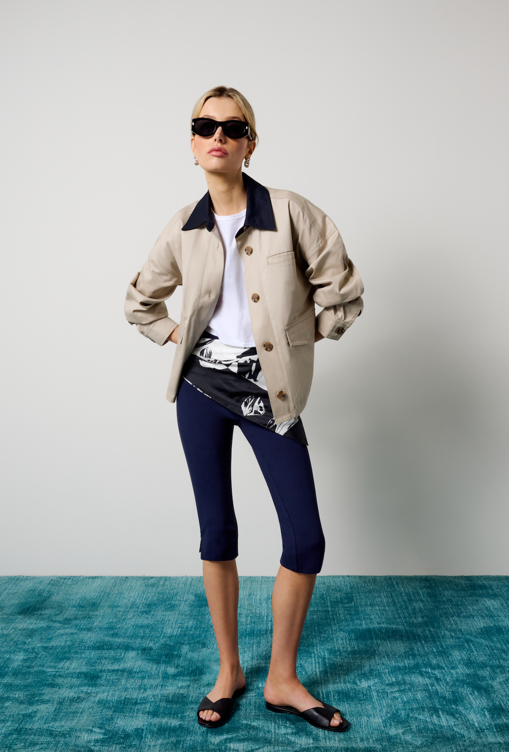 THE CARLA JACKET - DESERT KHAKI MULTI