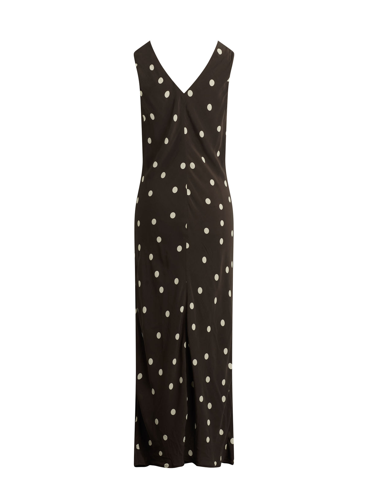 THE ANYDAY ANYTIME DRESS - ESPRESSO POLKA DOT