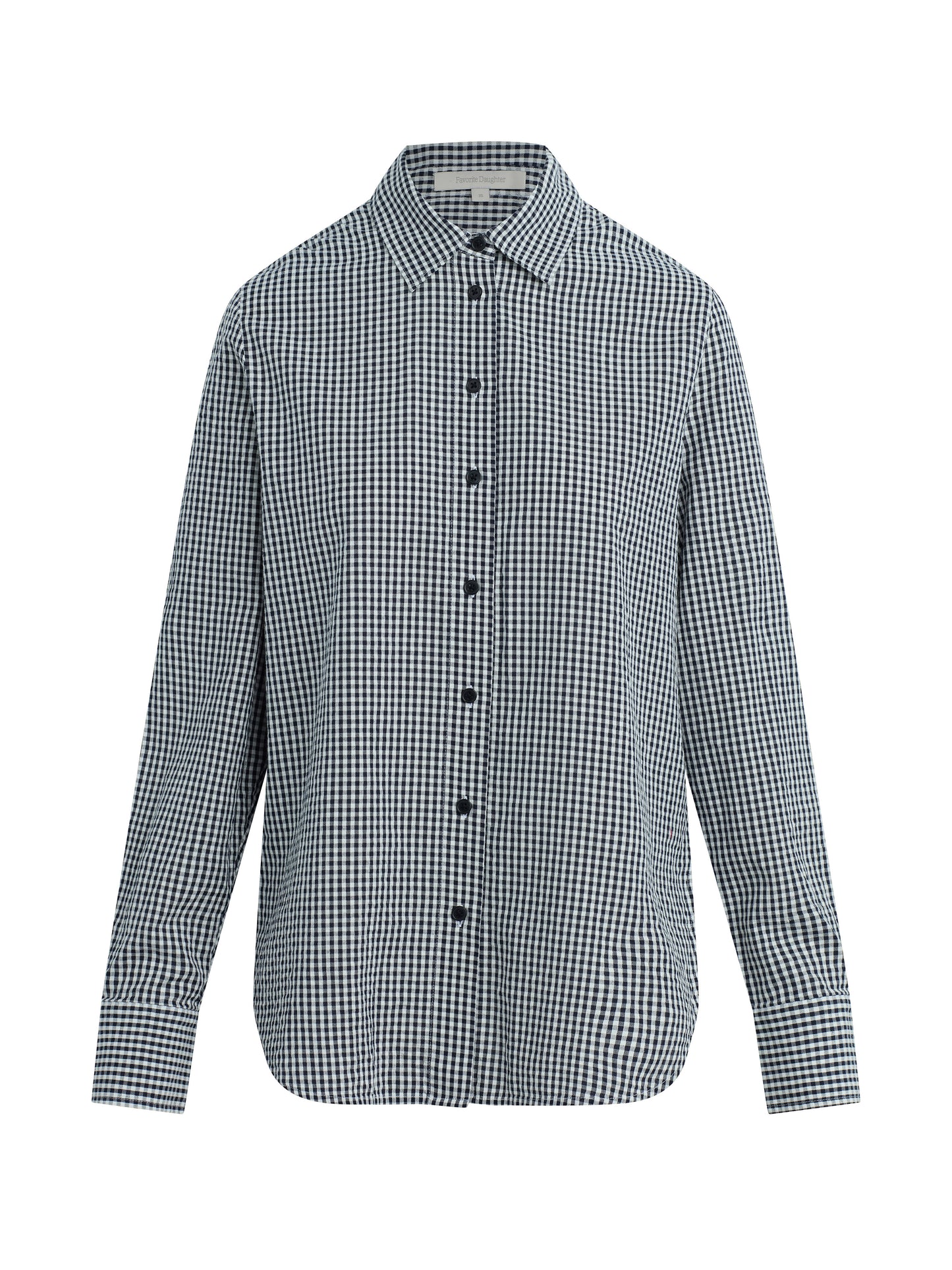 THE BOYFRIEND SHIRT - NAVY/WHITE
