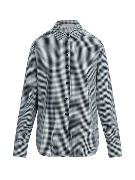 THE BOYFRIEND SHIRT - NAVY/WHITE