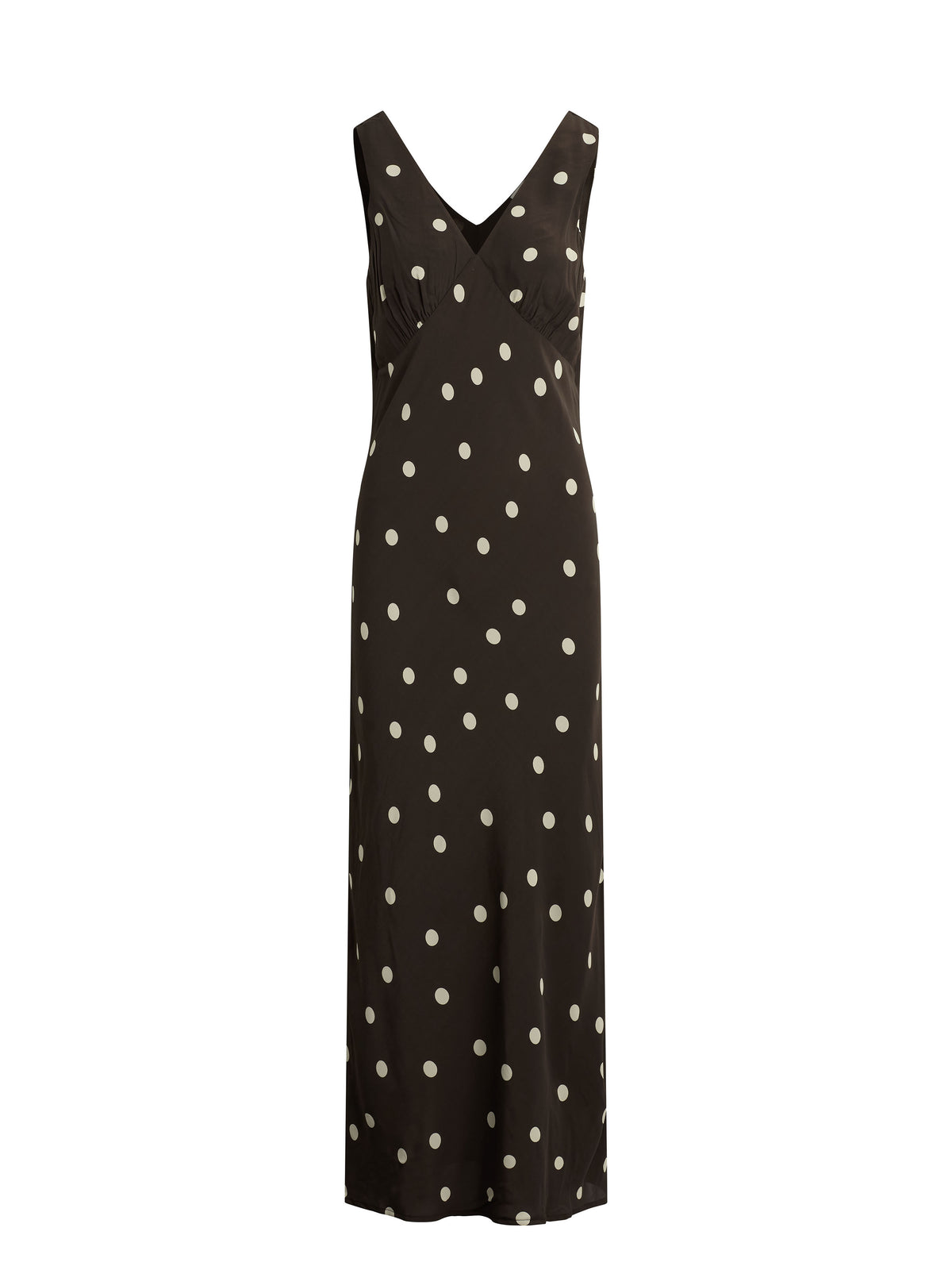 THE ANYDAY ANYTIME DRESS - ESPRESSO POLKA DOT