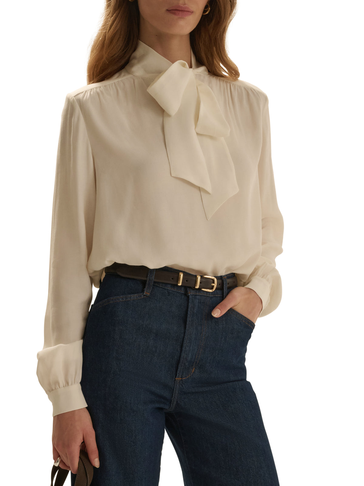 THE SIMONE BLOUSE - IVORY