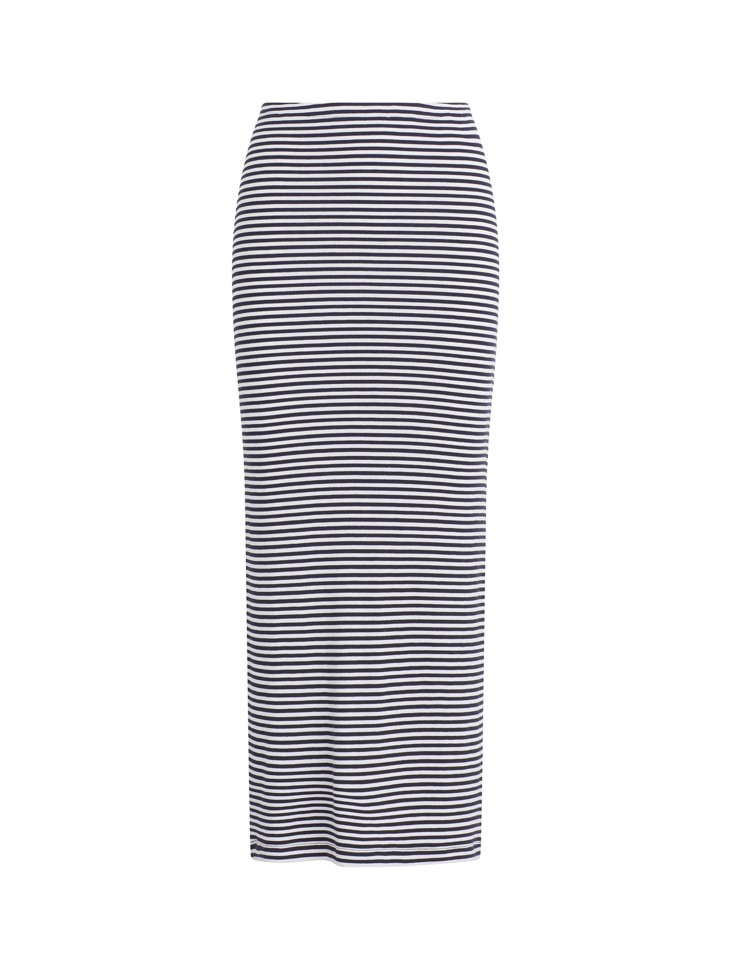 THE FOUNDATION MIDI SKIRT - NAVY/WHITE STRIPE