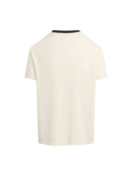 THE COLLEGIATE CLASSIC TEE - IVORY/BLACK