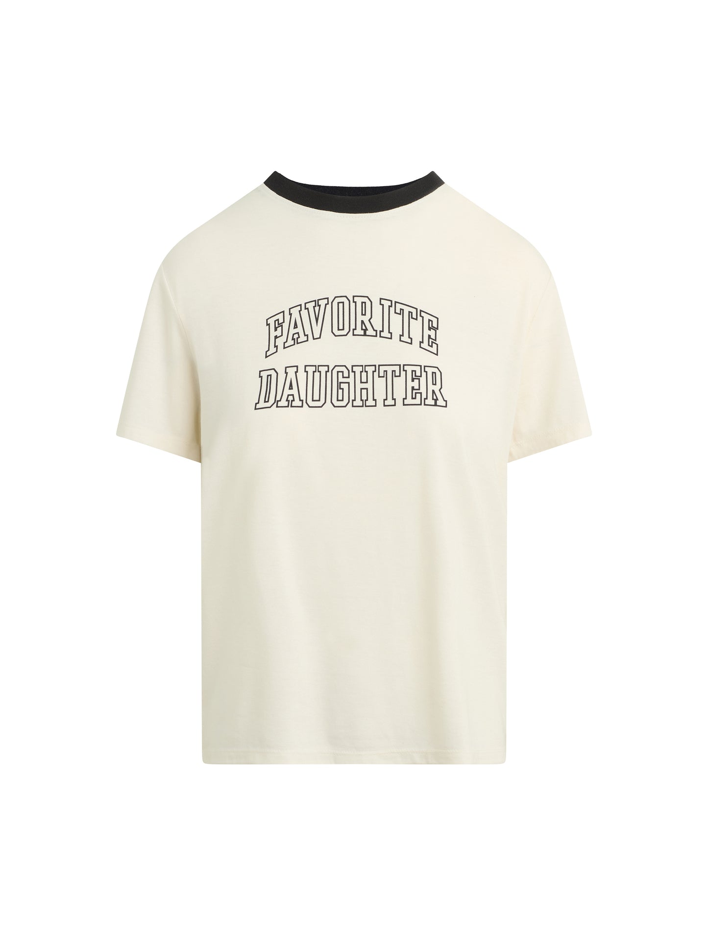 THE COLLEGIATE CLASSIC TEE - IVORY/BLACK