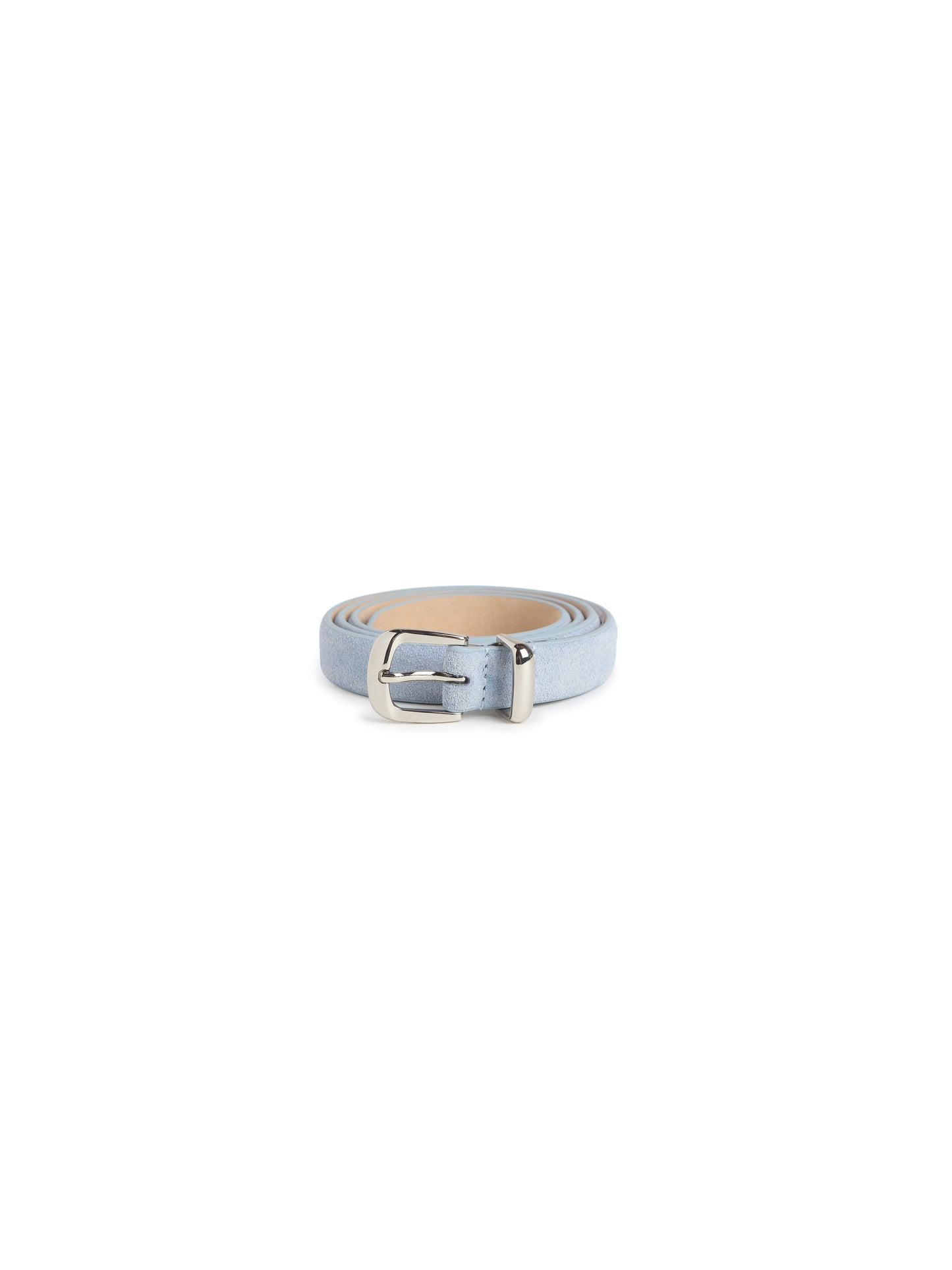 THE DOTTIE BELT - SOFT BLUE/POLISHED