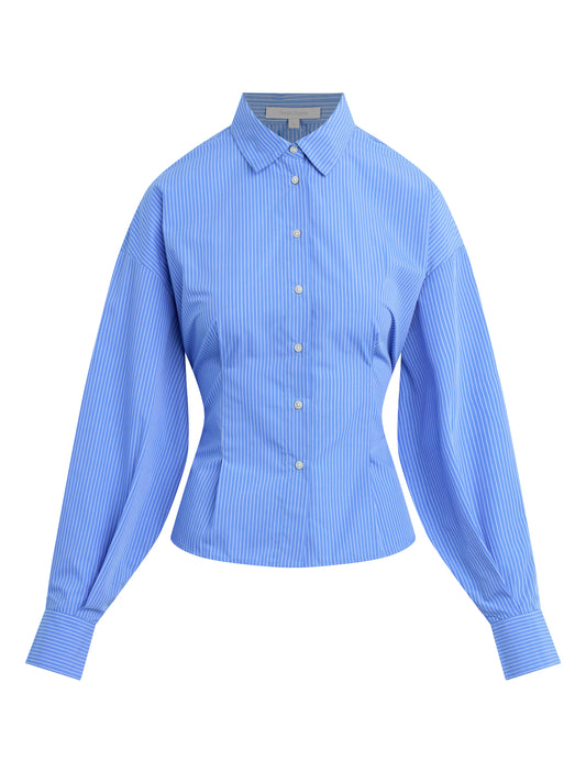 THE BACK STORY SHIRT - BLUE/WHITE STRIPE