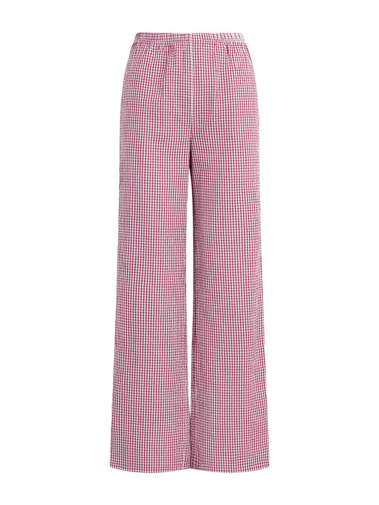 THE EVERYTHING PANT - RASPBERRY/WHITE