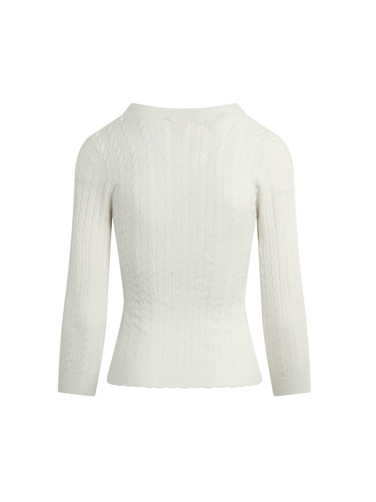 THE KEEPSAKE CARDIGAN - WHITE