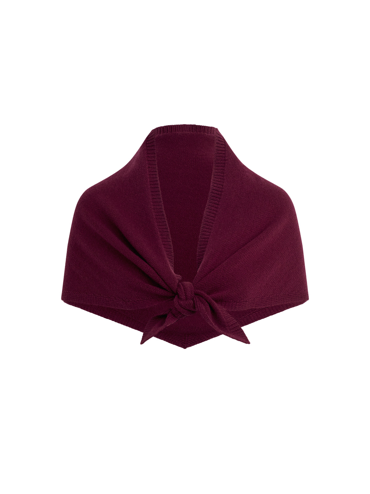 THE TRIANGLE SCARF - BURGUNDY