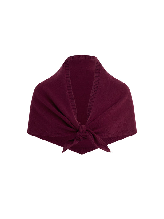 THE TRIANGLE SCARF - BURGUNDY