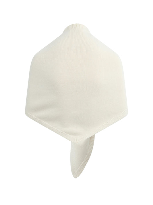 THE OVERSIZED TRIANGLE SCARF - IVORY