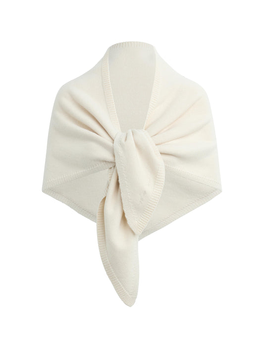 THE OVERSIZED TRIANGLE SCARF - IVORY