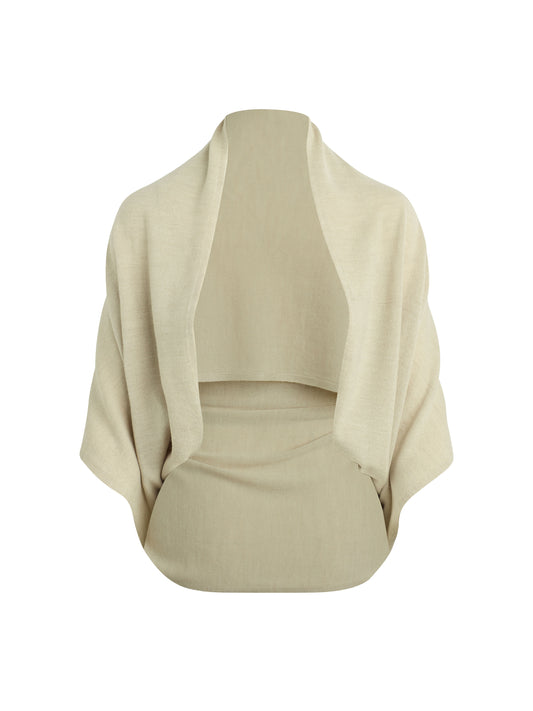 THE LIGHTWEIGHT KNIT WRAP SCARF - OATMEAL