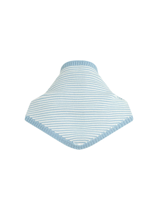THE STRIPE TRIANGLE SCARF - BLUE/ WHITE STRIPE