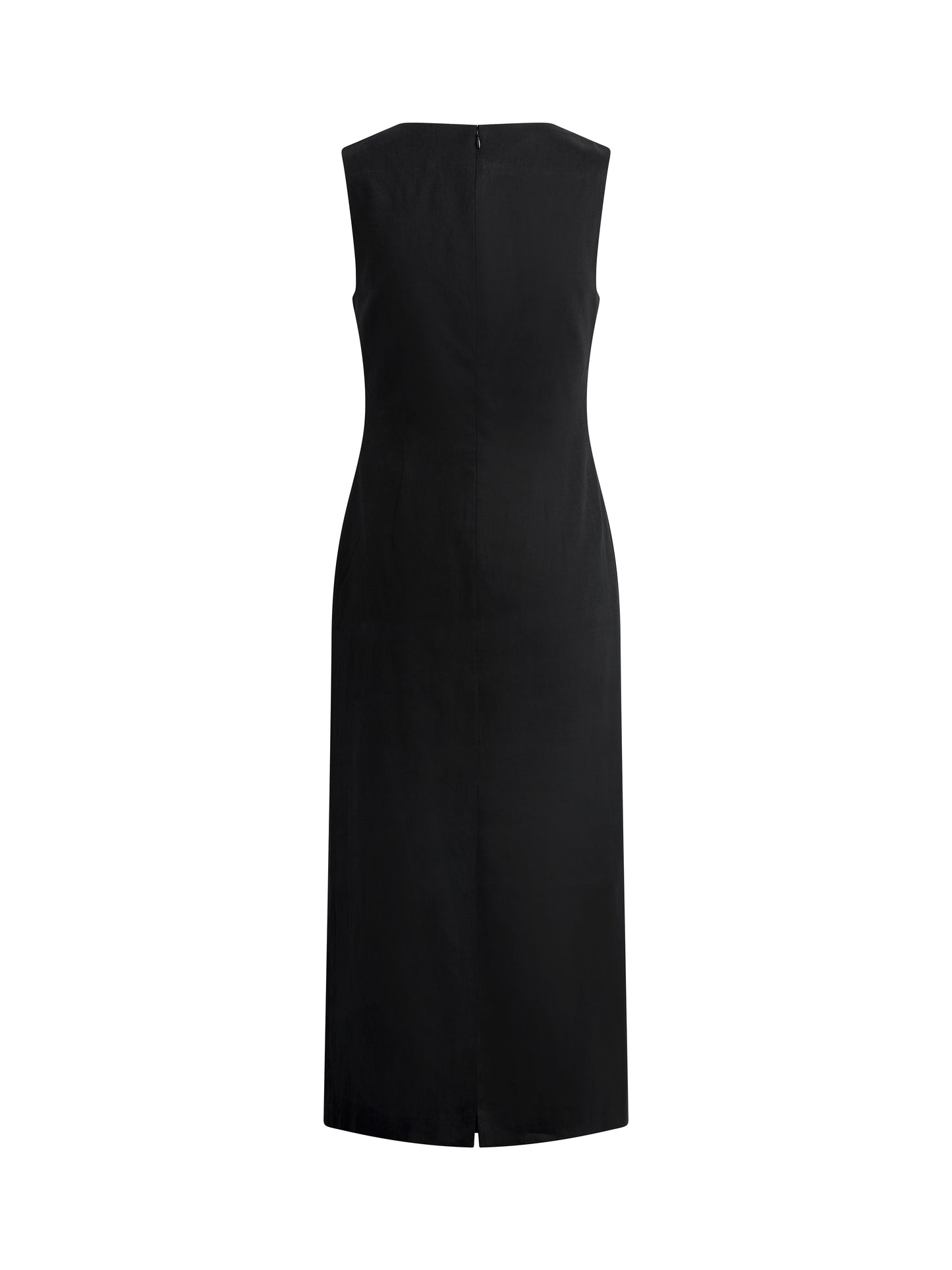 THE PERFECT OPPORTUNITY LINEN DRESS - BLACK