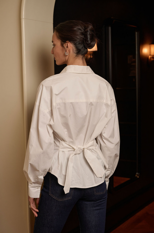 THE BACK STORY SHIRT - WHITE