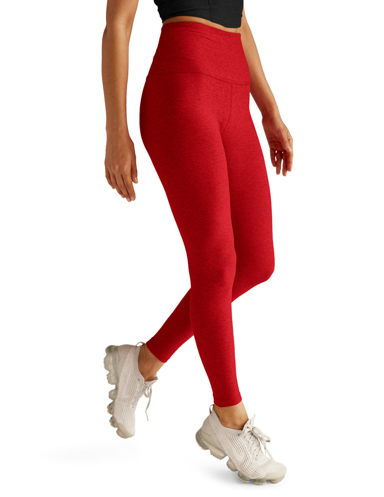 SPACEDYE CAUGHT IN THE MIDI HW LEGGING - HOLLY RED HEATHER