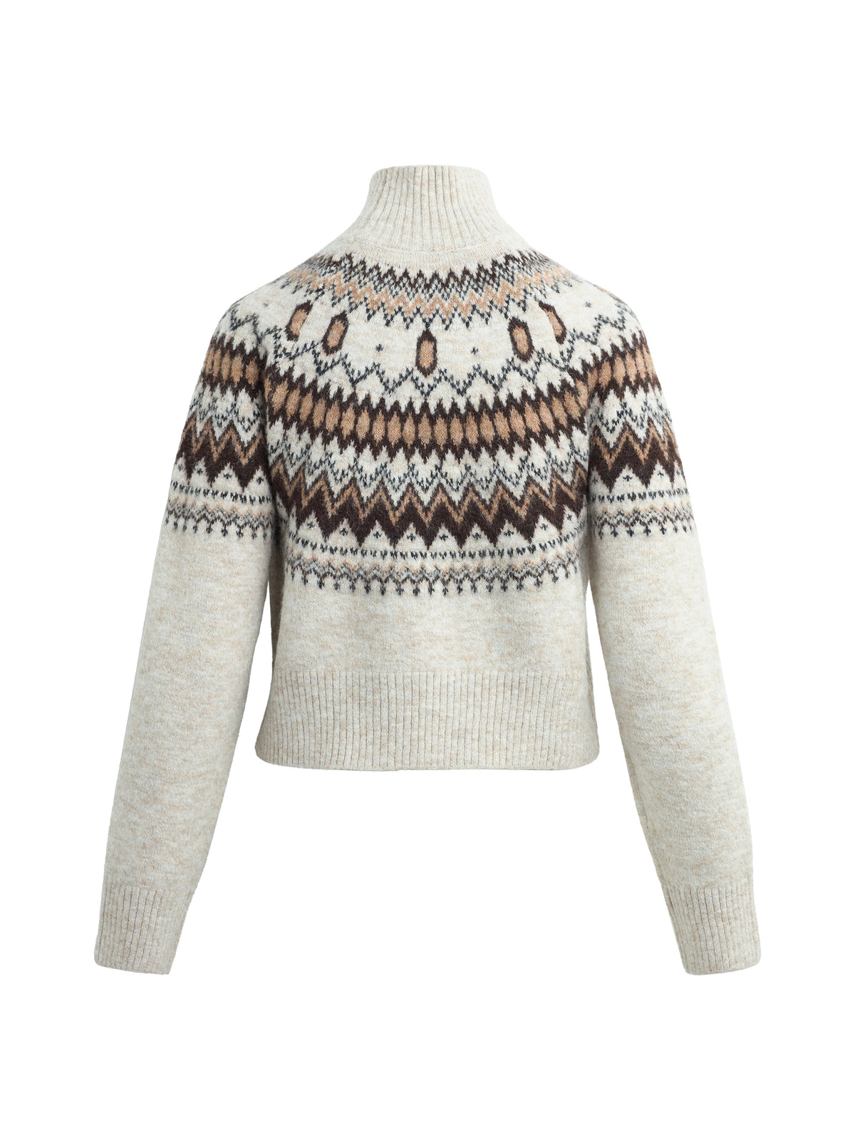 THE CHALET SWEATER - CREAM/ESPRESSO MULTI