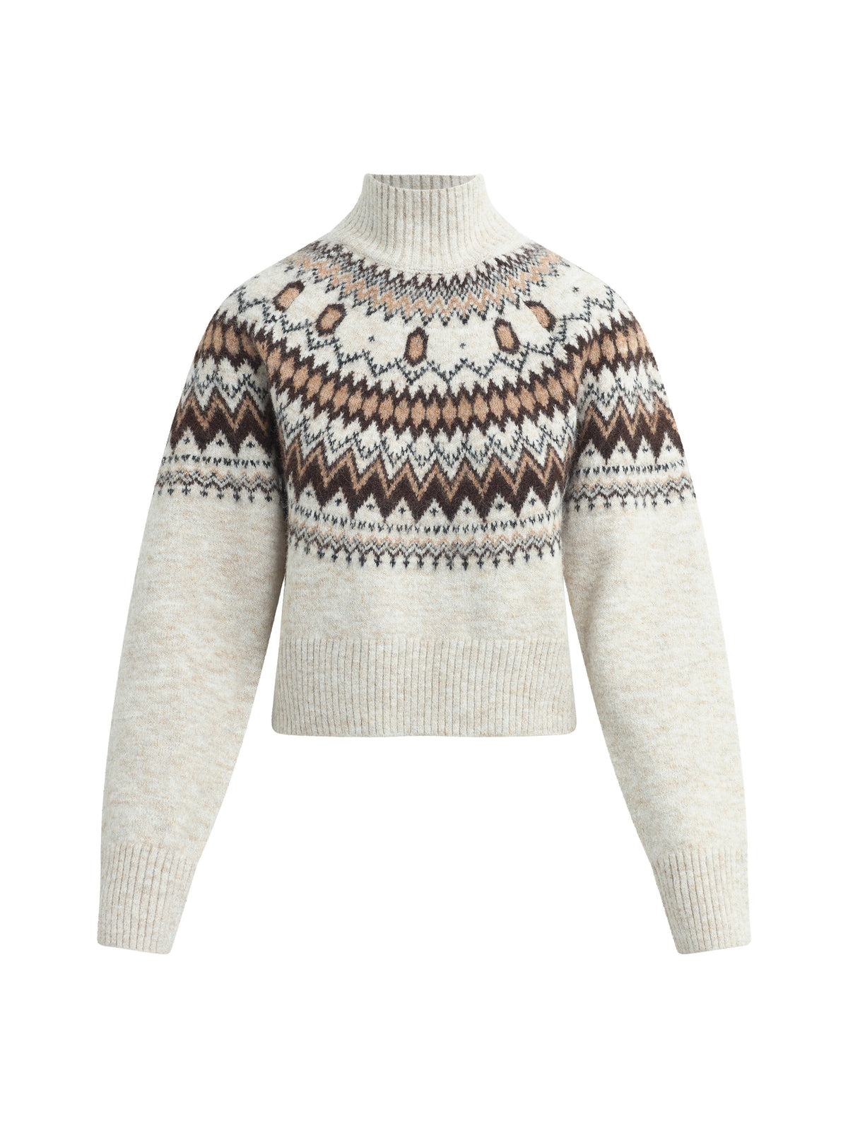 THE CHALET SWEATER - CREAM/ESPRESSO MULTI